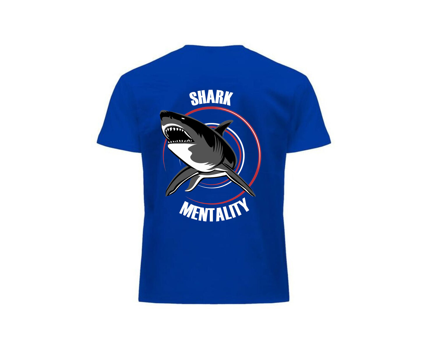 6 - Camiseta Shark Mentality Logo #004 AZUL (unisex)