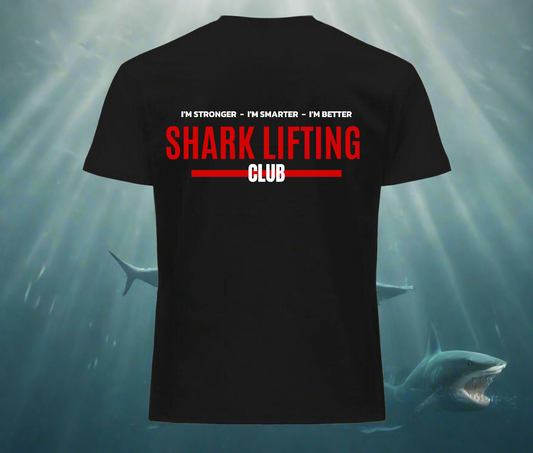 7 - Shark Lifting Club 010 Negra (unisex)